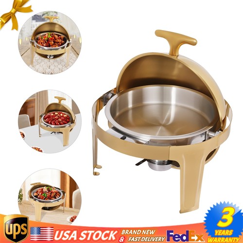 Gold round roll - roll-top, chafing