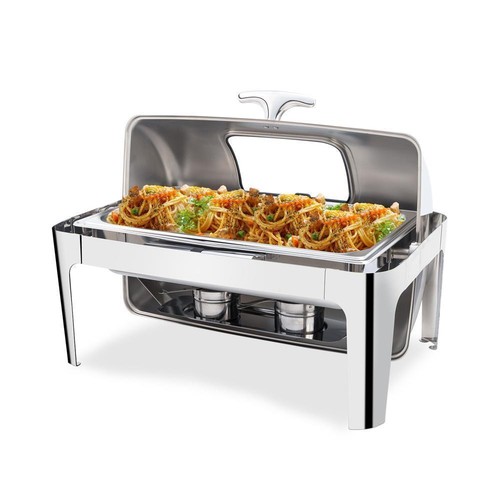 Quart roll top chafing - 9, dish